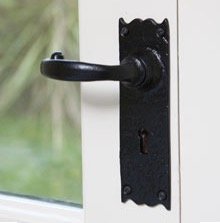 Duurzame en goedkope deurkrukken en deurklinken. Smeedijzer beslag, klinkstel - 5