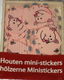 SALE Doosje embelishments met 12 houten stickers roze varken - 1 - Thumbnail