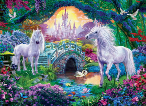 Eurographics - Unicorns in Fairy Land - 500 XL Stukjes - 1