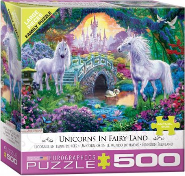 Eurographics - Unicorns in Fairy Land - 500 XL Stukjes - 2