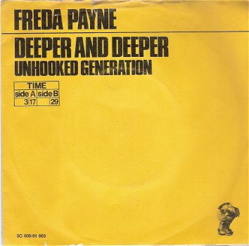 Freda Payne- Deeper And Deeper-1970 Tamla Motown-related Jukebox vinylsingle - 1