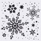 SALE NIEUW Stencil Snowflakes and Icecrystals. - 1 - Thumbnail