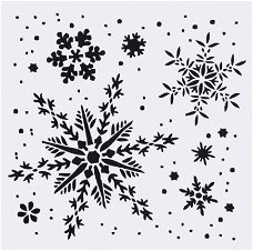 SALE NIEUW Stencil Snowflakes and Icecrystals.