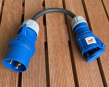 CEE 32A 3-polig verloopstekker naar CEE 16A 230V - 0