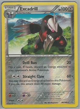 Excadrill Rare rev foil 96/160 XY Primal Clash nm - nr. 1