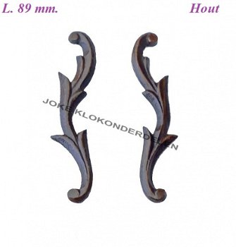 === 2 Klokkast ornamentjes = oud === 38375 - 1