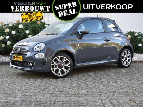 Fiat 500 - S TWINAIR TURBO 80PK | NAVIGATIE | PARKEERSENSOREN - 1