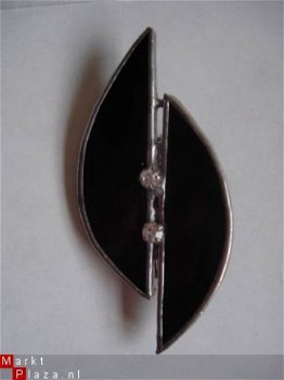 handgemaakte broche van tiffanyglas origineel ontwerp - 1