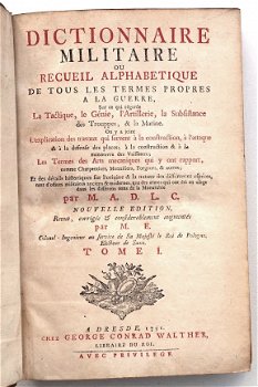 Dictionnaire Militaire 1751 CHESNAYE-DES-BOIS - Krijgsmacht - 3