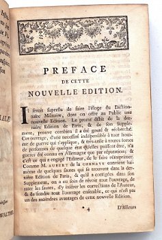 Dictionnaire Militaire 1751 CHESNAYE-DES-BOIS - Krijgsmacht - 5