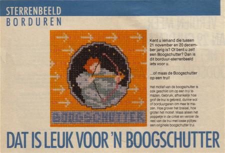 Borduurpatroon sterrenbeeld Boogschutter - 1