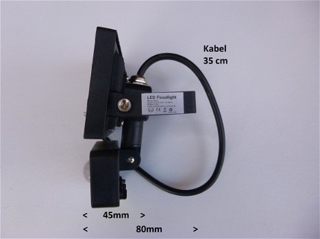 Buitenlamp LED met beweginssensor 10W 10 Watt sensor warmwit 3000K - 2