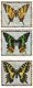 Borduurpatroontjes 9 verschilende vlinders - 1 - Thumbnail