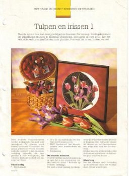 Borduurpatroon Tulpen en irissen - 1