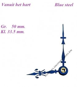 = Franse pendule wijzers = Fleur de Lys = 35836