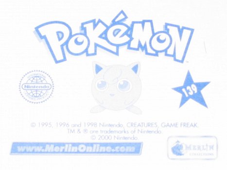 Pokémon Stickers - Nintendo - Merlin Games - 3