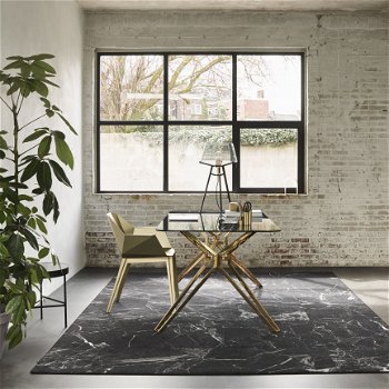 vloerkleed Desso Sense of Marble rond gefestonneerd scherp geprijst! - 2