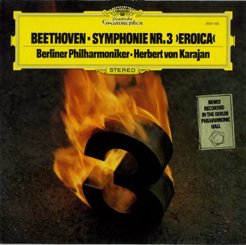 LP - Beethoven Symphonie nr.3 Eroica - Herbert von Karajan - 0