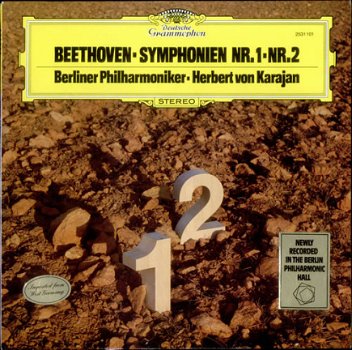 LP Beethoven Symphonie nr.1 en nr. 2 - Karajan - 1