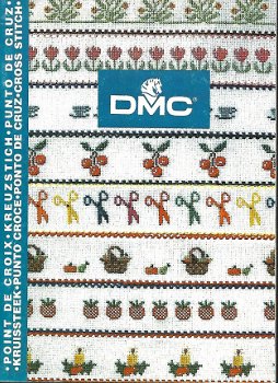 Miniboekje van DMC boordevol met kruissteek borduur motiefjes - 1