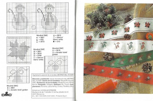 Miniboekje van DMC boordevol met kruissteek borduur motiefjes - 4