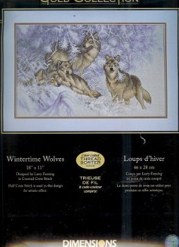 DIMENSIONS Borduurpakket WINTERTIME WOLVES - 1