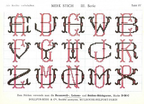 DMC borduurboekje Merk Stich III serie - 2