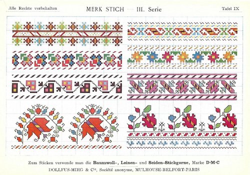 DMC borduurboekje Merk Stich III serie - 3