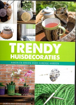 Boek: Trendy huisdecoraties-Haken en breien voor handige handen - 1