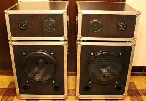 15 inch subwoofer bassreflex + luidspreker kast Mid-High - 2