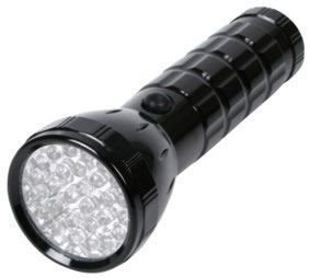 Aluminium Zaklamp - Flashlight met 28 Ultra Bright Led's. (Incl. batterijen) - 2