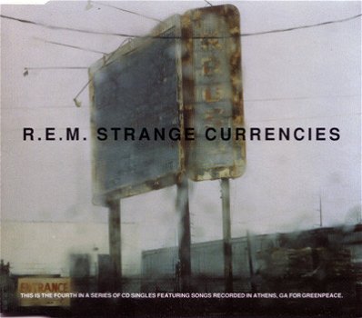 R.E.M. ‎– Strange Currencies 4 Track CDSingle - 1