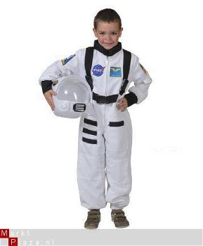 Astronaut jumpsuit wit maat 104 116 128 140 152 - 1