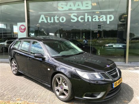 Saab 9-3 - Estate Turbo X 2.8 T V6 280 pk Uniek Schuifdak Leder Navigatie Bose audio - 1