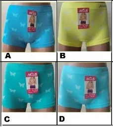 Naadloze Meisjes boxers vlinder  maat  6/8