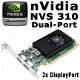 nVidia Quadro NVS 310 Dual-Port DP/DVI/HDMI PCI-e VGA Kaart - 1 - Thumbnail