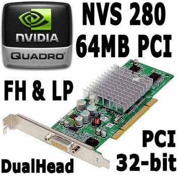 PCI VGA Kaarten 2MB - 128MB | nVidia Quadro | Matrox | S3 - 1