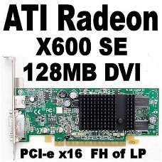 ATI Radeon X600 SE 128MB PCI-e VGA Kaart | DVI | FH of LP