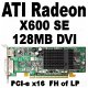 ATI Radeon X600 SE 128MB PCI-e VGA Kaart | DVI | FH of LP - 2 - Thumbnail