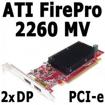 ATI FirePro 2260 MultiView 256MB PCI-e x16 | 2x DP | Win 10 - 1