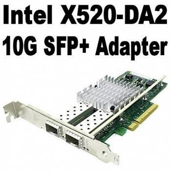 Intel X520-DA2 10G SFP+ Network Adapters + Intel E10GSFPSR - 1