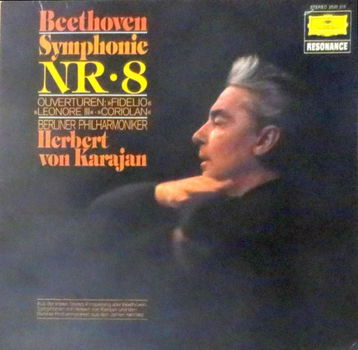 LP - Beethoven - Symphonie nr. 8 - Herbert von Karajan, Berliner Philharmoniker - 0