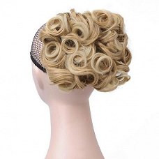 Chignon elastisch haarstukje / vlinderkam in diverse kleuren € 12,95