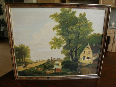 Schilderij op linnen - door: G. Horsman '86. - nr. 1