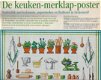 Borduurpatroon de Keuken merklap poster - 1 - Thumbnail