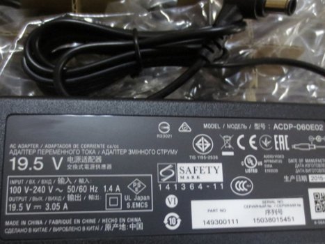 Compatibile Sony LCD TV Sony ACDP-060E02 AC Adattatore - 1