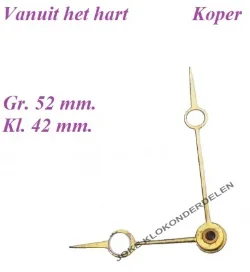 = Brequet wijzers Franse pendule = 28581