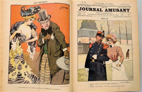 Le Journal Amusant JAARGANG 1901 Art Nouveau Satire - 6