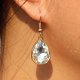 teardrop oorbellen goud met koningsblauw swarovski kristal ook in helder en zwart 1001oorbellen - 4 - Thumbnail
