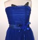 Lange strapless feestjurk koningsblauw 158/164/170 - 2 - Thumbnail